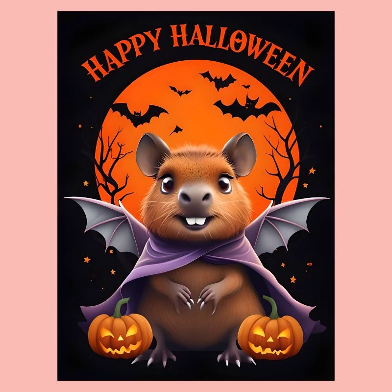 Halloween Capybara Ghost Gift Idea