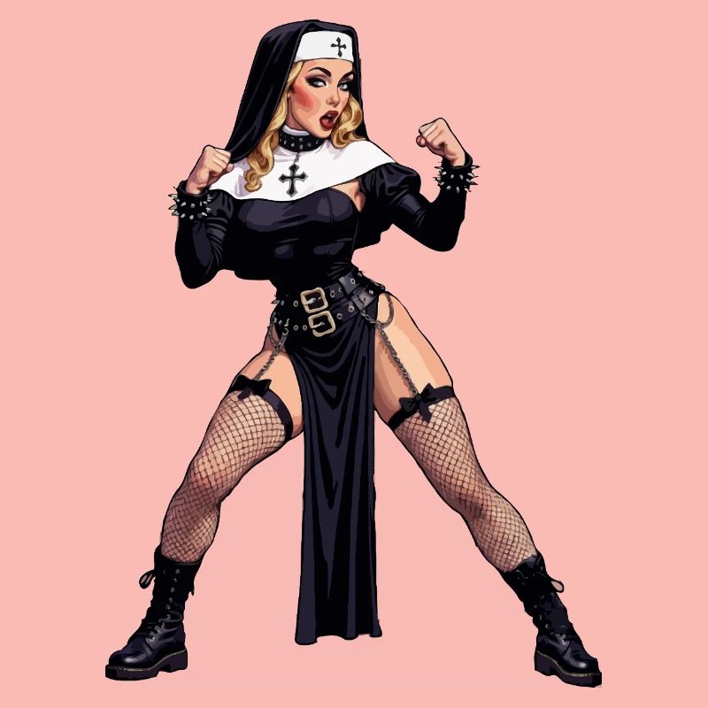 Super-Ehefrau-Nonne