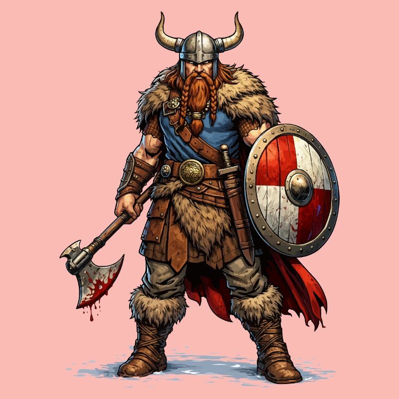Viking Warrior with Shield