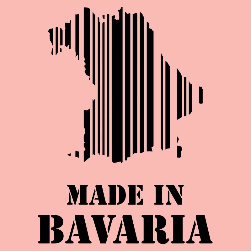 Idée cadeau de carte à code-barres made in Bavaria