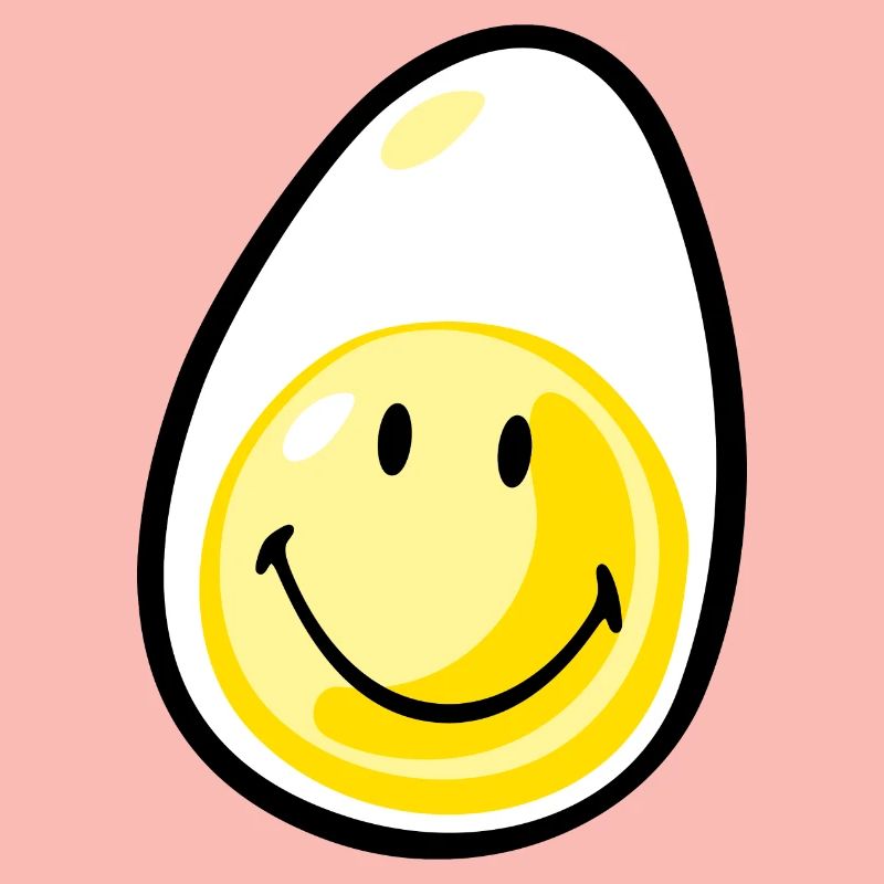 Smiley Hardboiled Egg