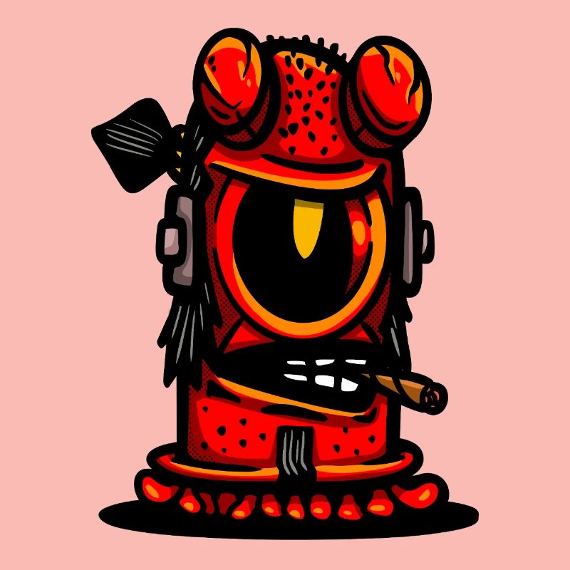 Red Devil Cigar Caricature