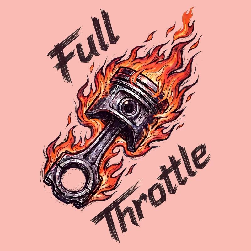 Piston à pleine accélération