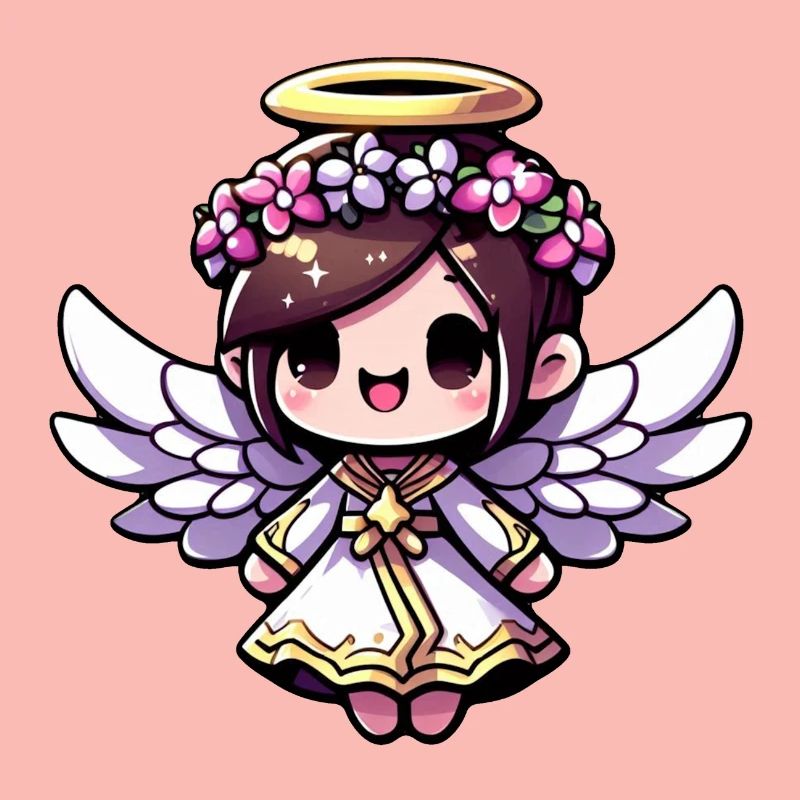 Ätherisches Engels-Chibi - Engel, niedlich, entzückend