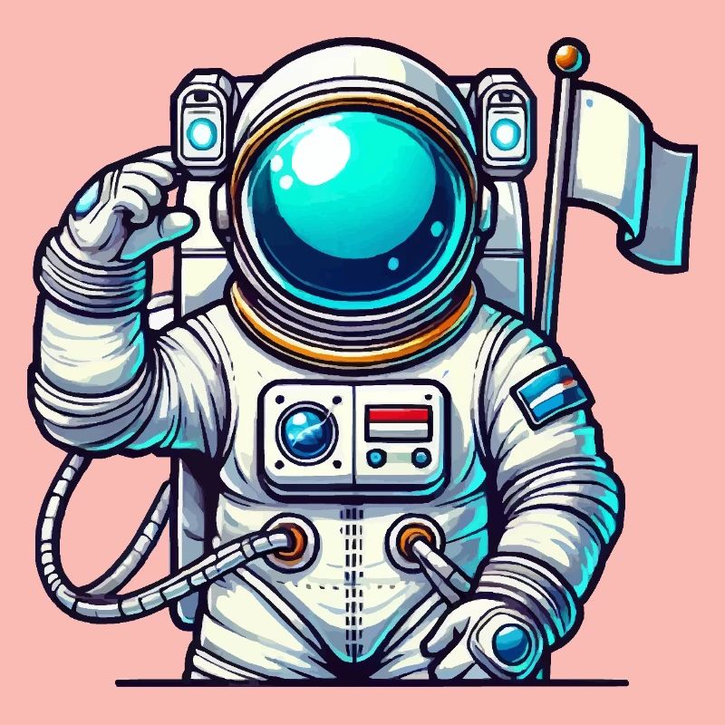 Astronaute de bande dessinée de l’espace