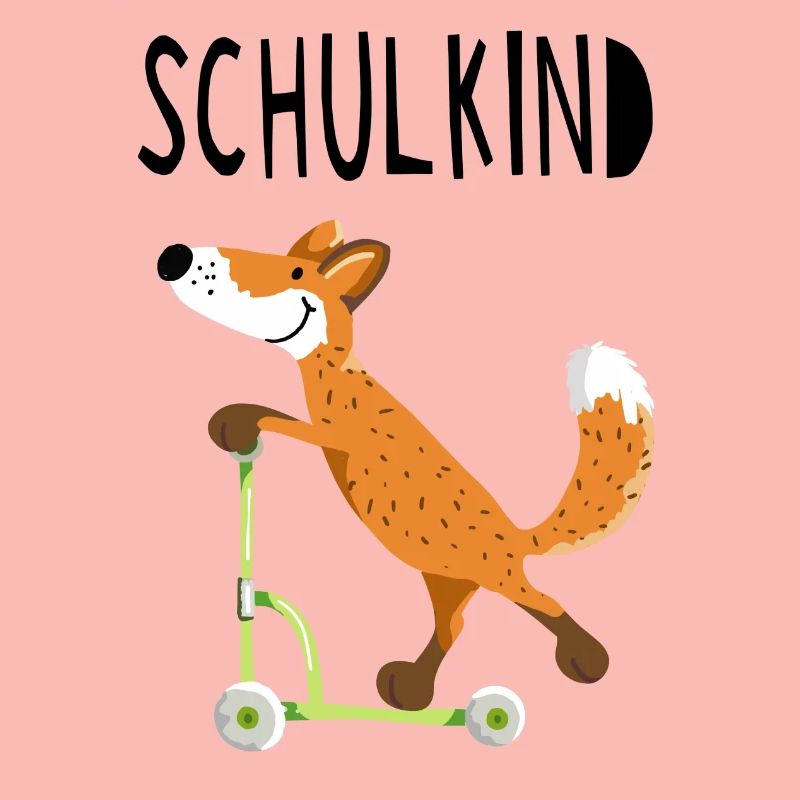 Endlich Schuldkind - Kleiner Fuchs mit Roller