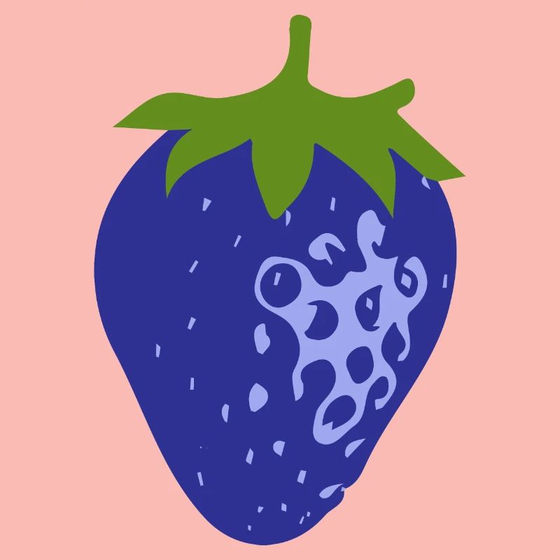 Blaue Erdbeere
