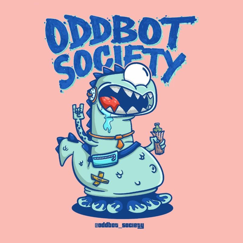 ODDBOT-GESELLSCHAFT Dino-Roboter Blau
