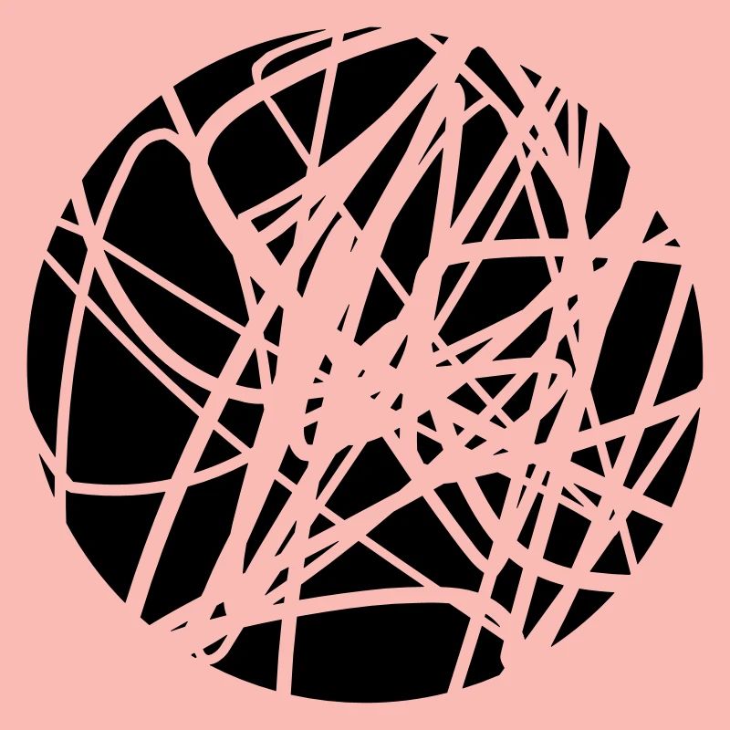 Scribbled chaotic strokes pattern