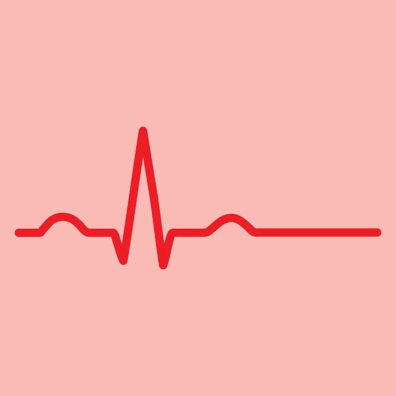 ecg heart beat line qrs complex