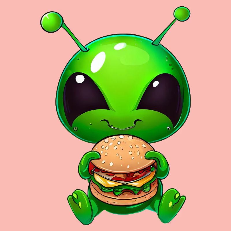 Hungry Alien: Dévoreur de cheeseburger