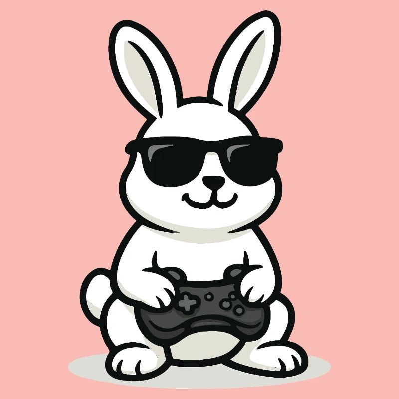 Lapin de jeu cool