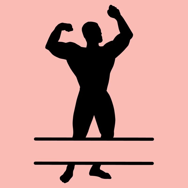 Bodybuilder with text space