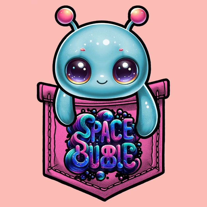 Poche de la bulle spatiale Kawaii