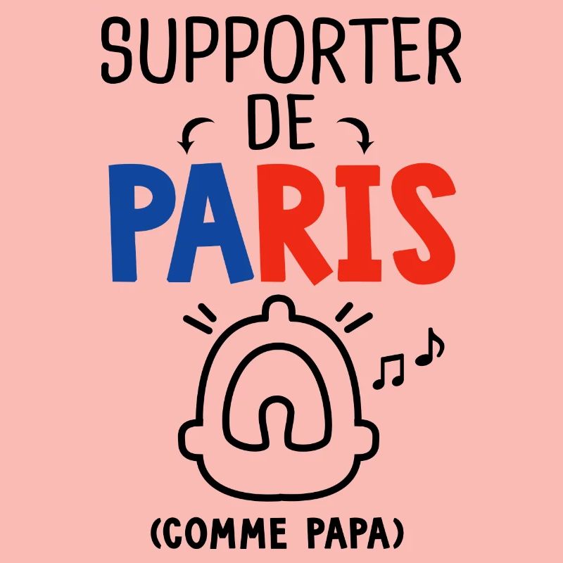 bébé supporter de Paris comme papa