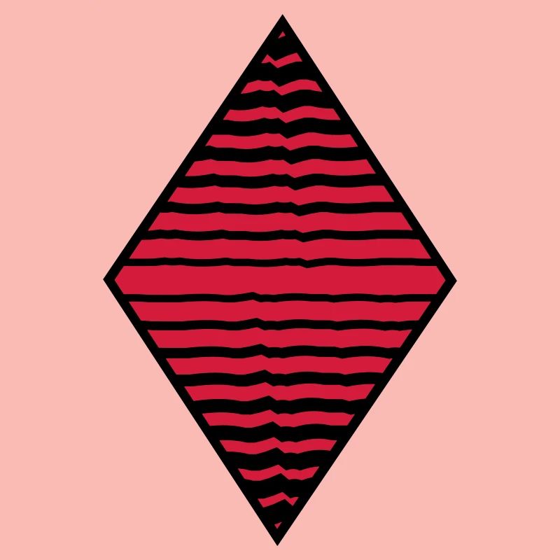 Rhombus form strokes pattern many lines