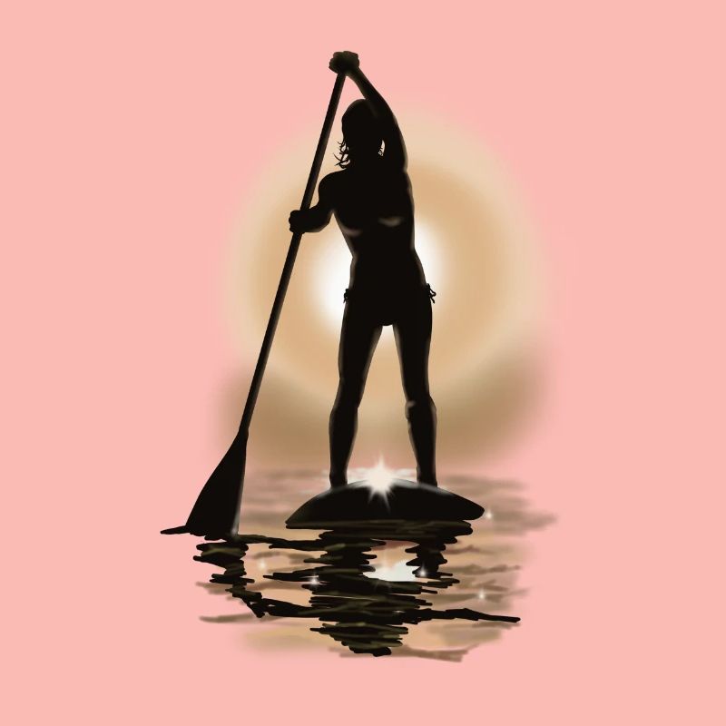 paddle boarding