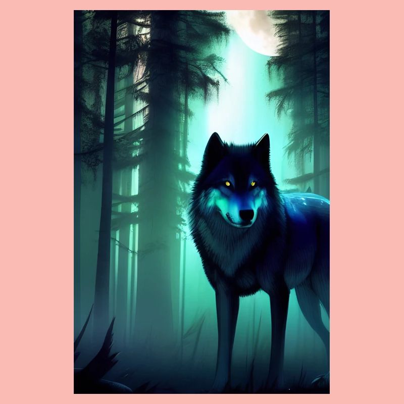 Wolf in the forest