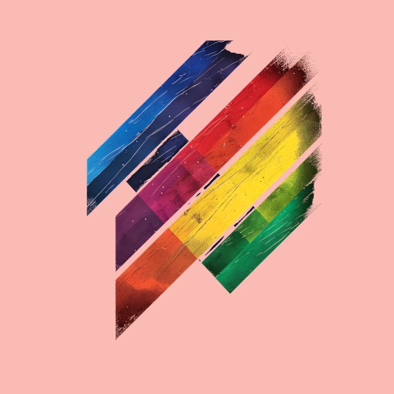 Abstraktes Regenbogen Pride Tornado Design - Lebendig