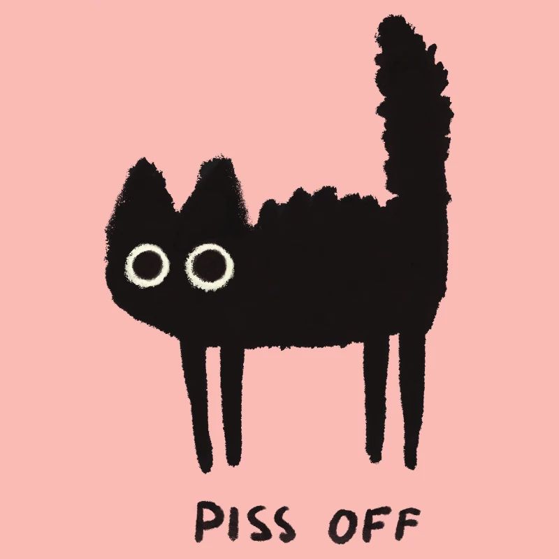 Grumpy Kitty Vibes – Lass mich in Ruhe