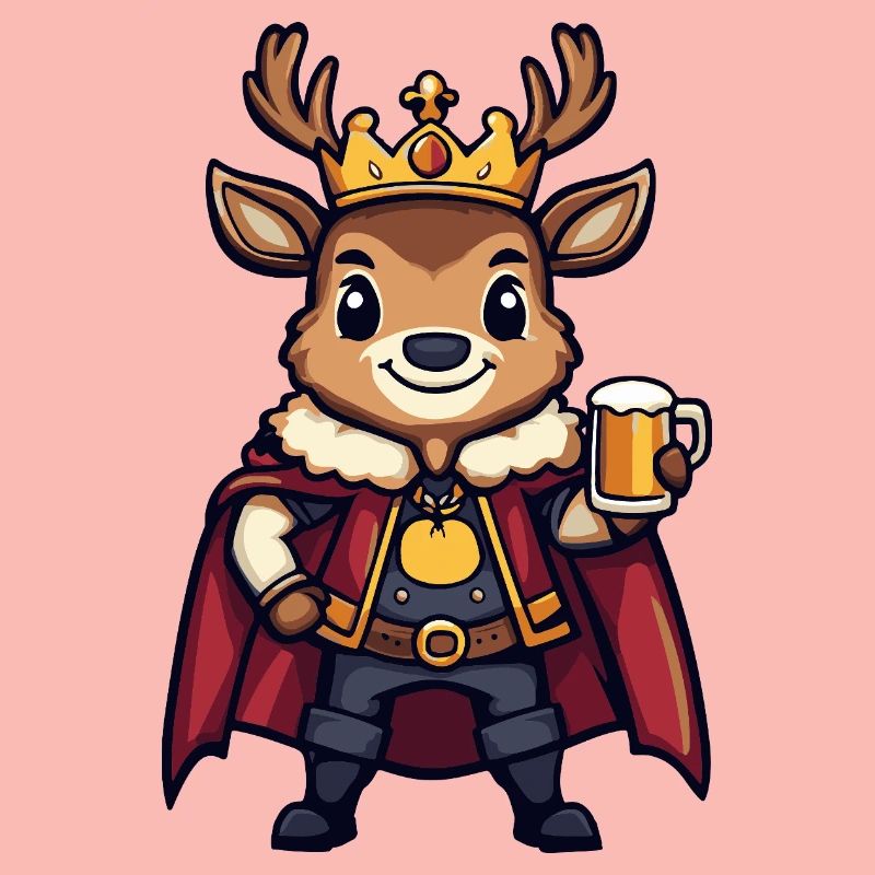 Hirsch Bier Lustig