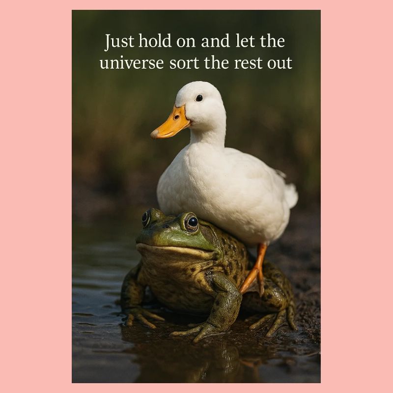 Halten Sie einfach durch