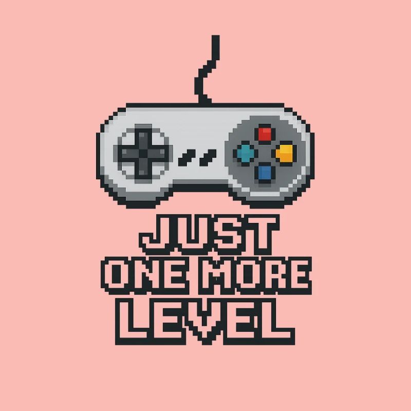 Pixel Neon Game Controller Design