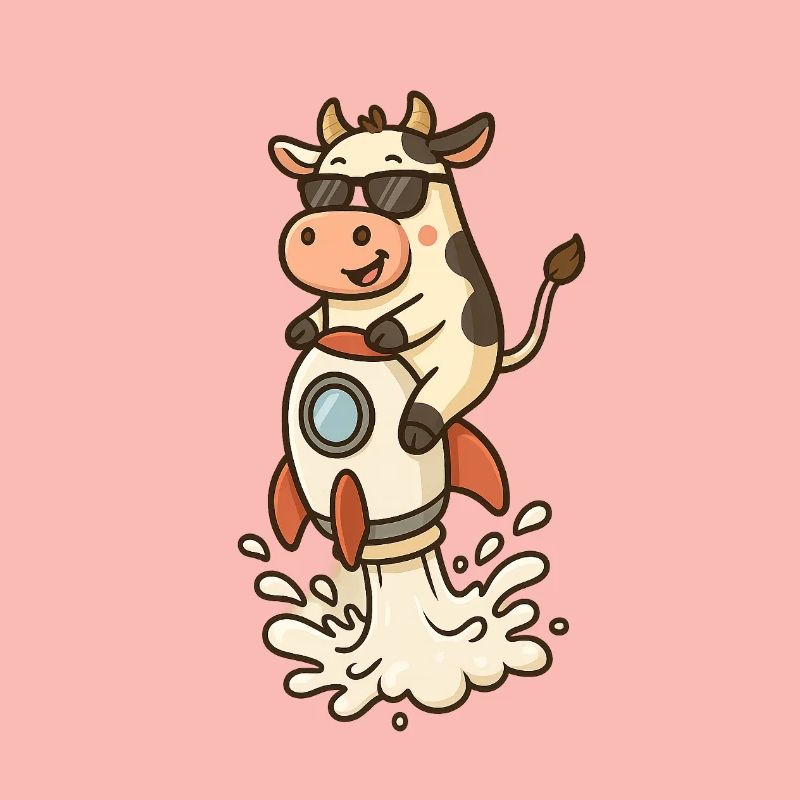 Funny Cow Rocket Launch