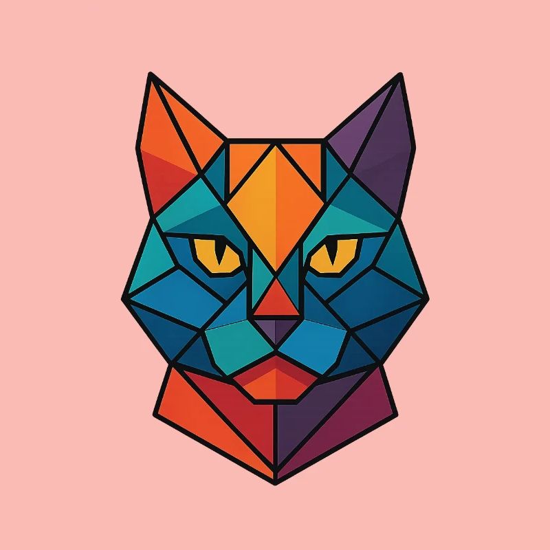 Chat | Tête de chat Impression / Impression / Design
