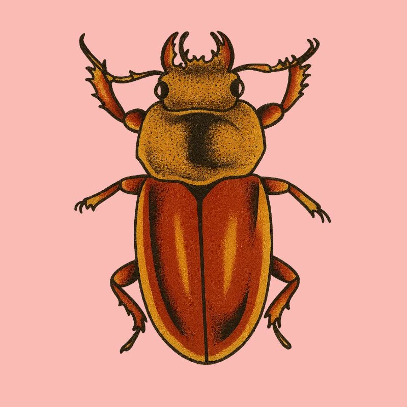 Estampe Crimson Bug