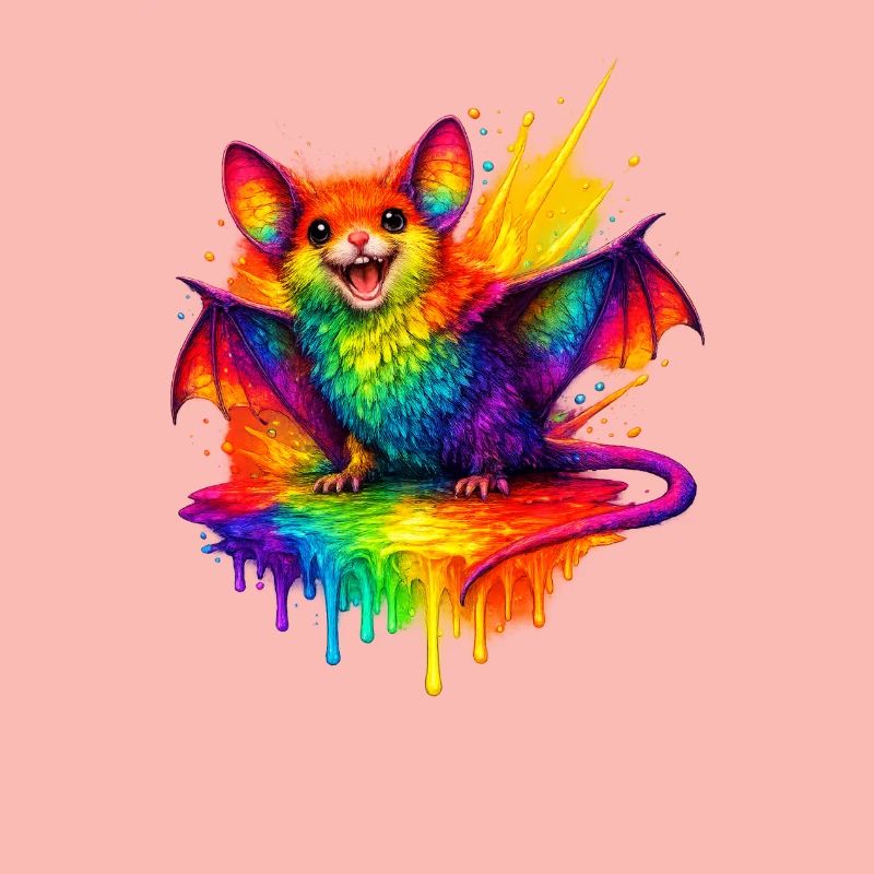 Regenbogenfledermaus Splash