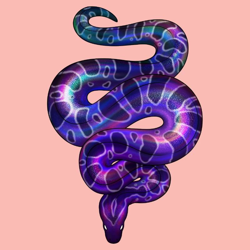 Neon Snake Violet