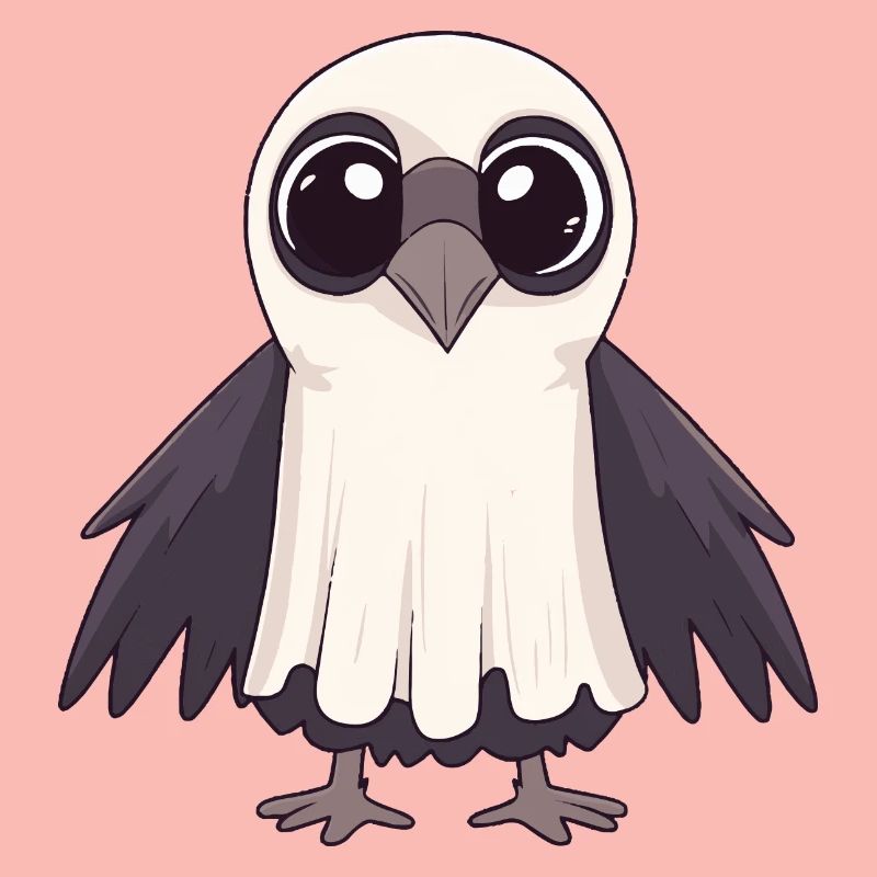 Rabe Vogel Halloween Comic Geist