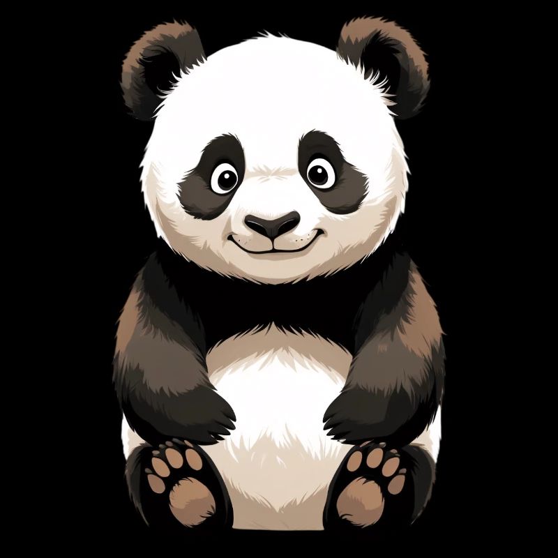Dessin animé de Panda Câlin – Panda Mignon