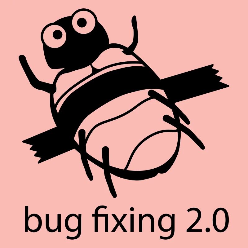 bug fixing einfarbig