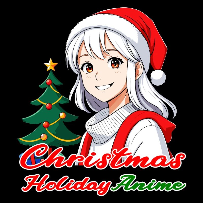Fille joyeuse - Noël avec l’anime japonais