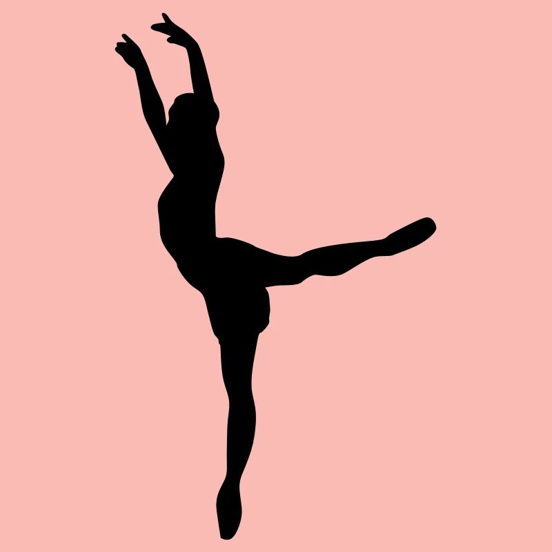 Danseuse de ballet vecteur Silhouette