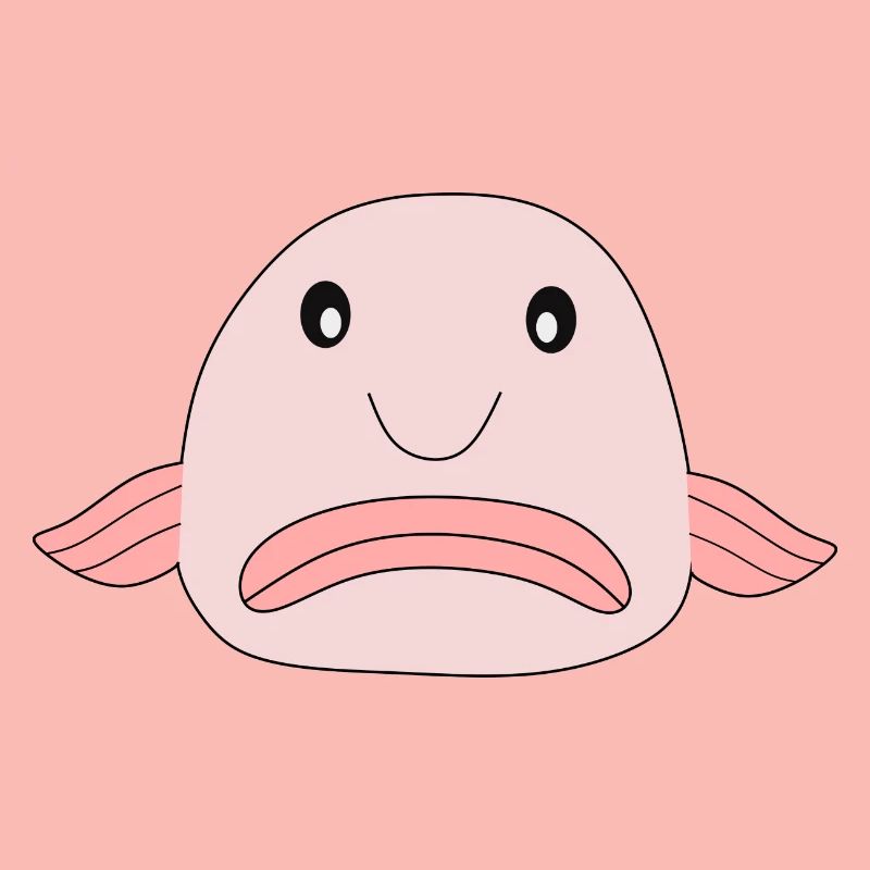 Blobfish fish comic ugly fish