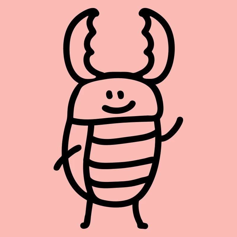 Stag Beetle - Line