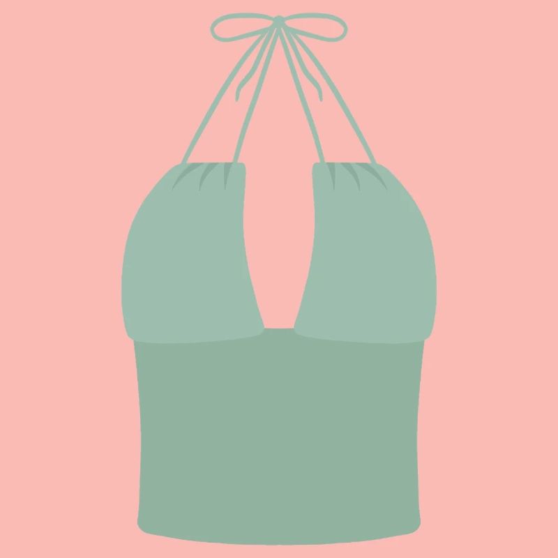 Haut bikini Mint Halter