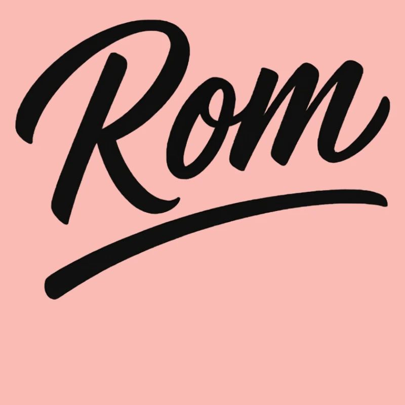 Rom Script Lettering Subline
