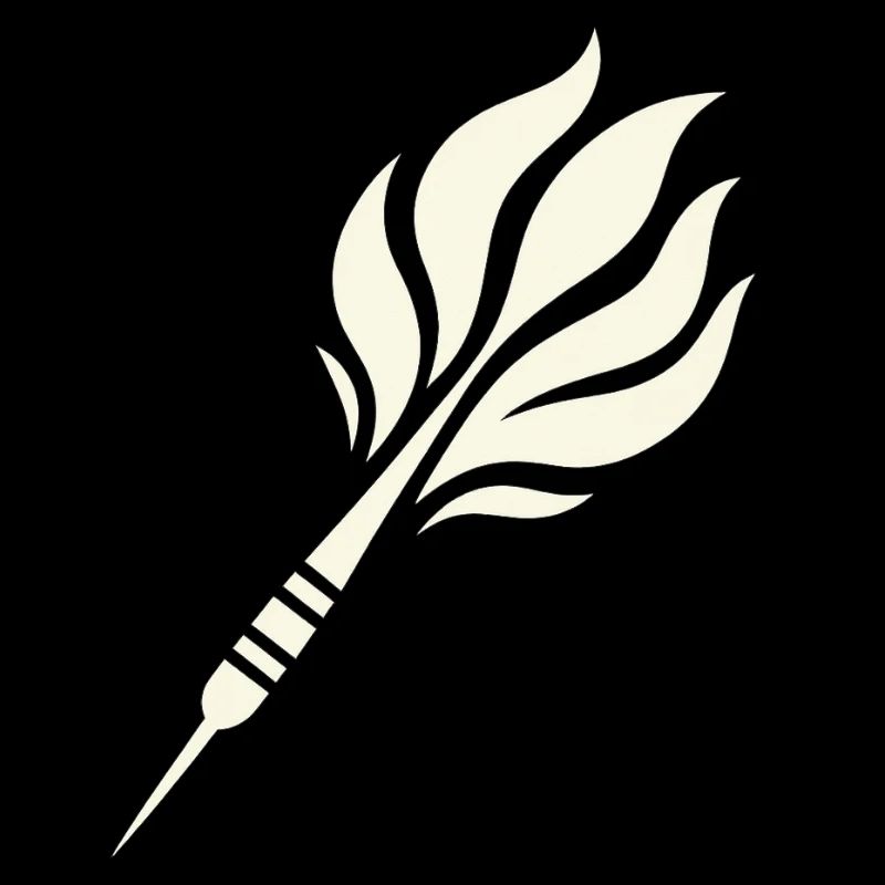 Conception de flamme de fléchette