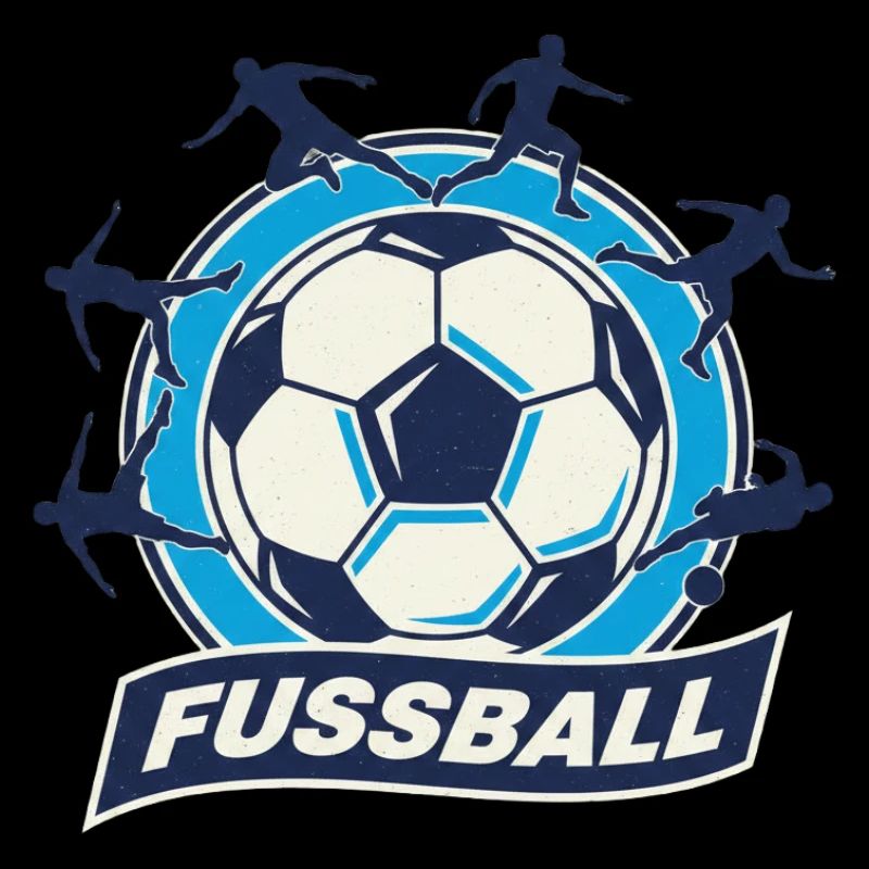 Fussball Kreis Emblem Dynamik