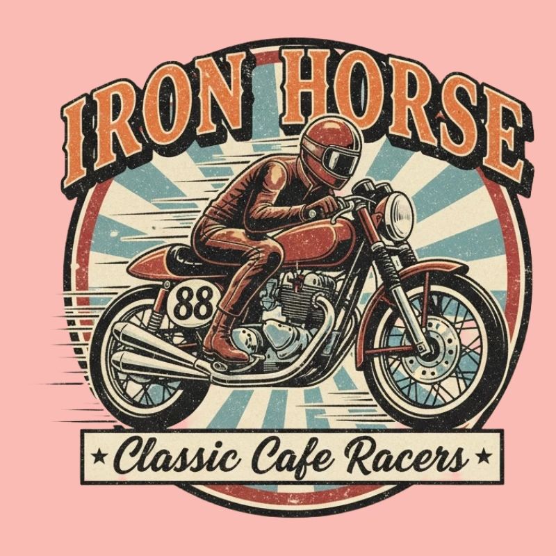 Conception de cheval de course en fer