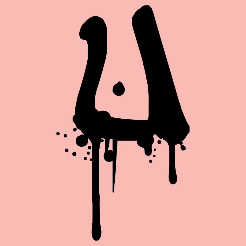 Graffiti U gouttes Farbklex spray