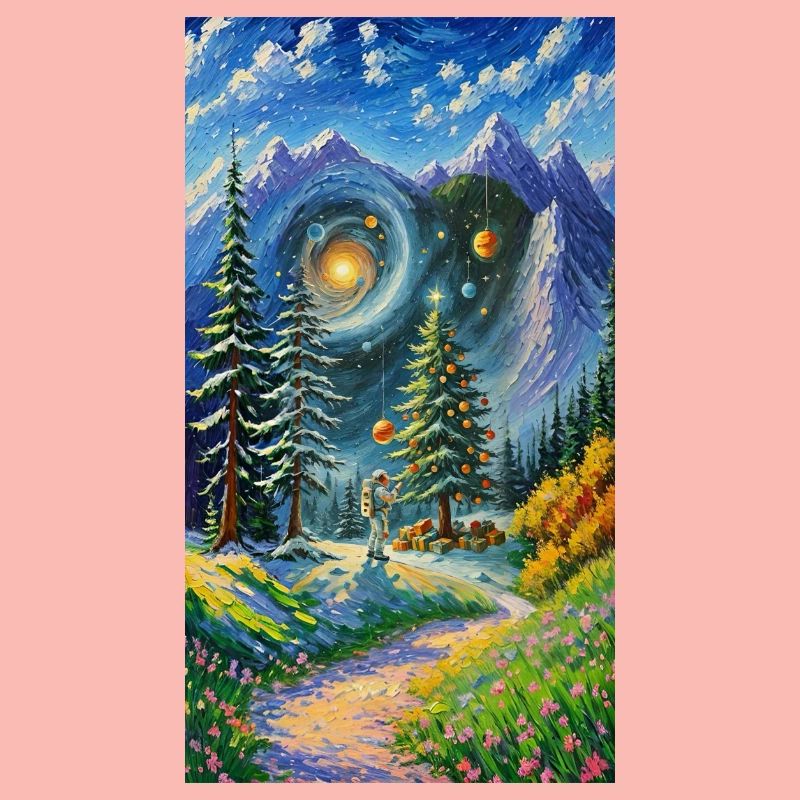 Arbre de Noël dans l’espace Arbre de Noël dans l’espace