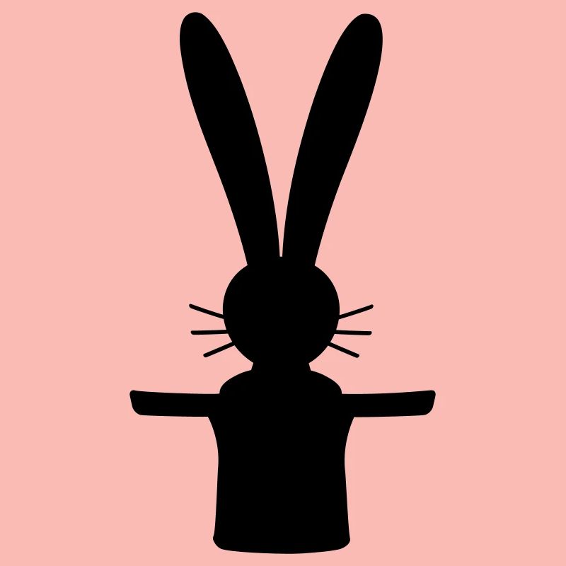 Lapin Chapeau Haut de forme Sorcier Lapin Sorcier Mignon