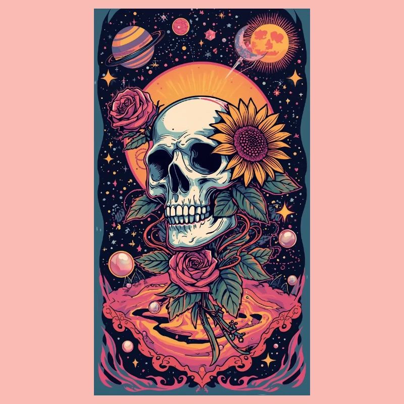 Crâne et Fleur de l’Espace