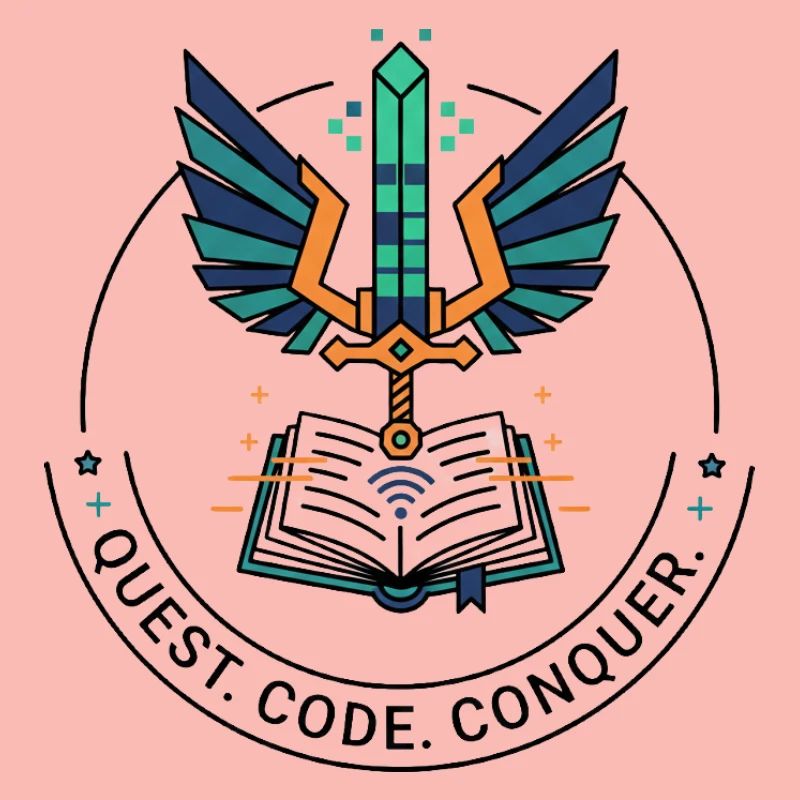 Quest. Code. Conquer Emblem