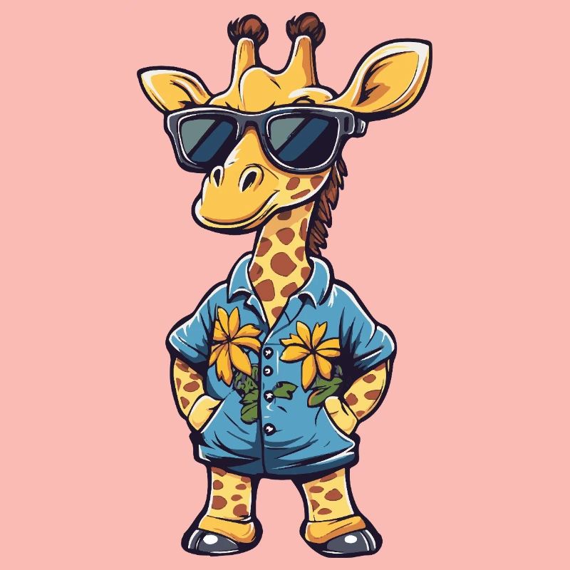 Giraffe Funny Summer